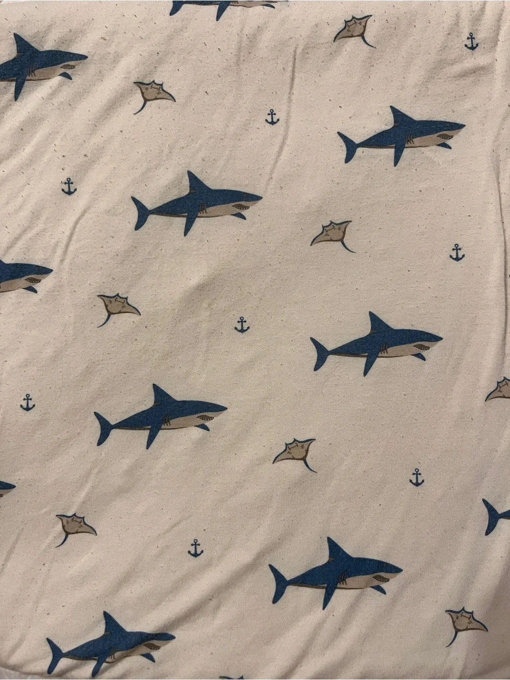 Kyte Sleeping Bag Sleepsack 2.5 Tog Shark Sea Life White/Blue 6-18M Cotton